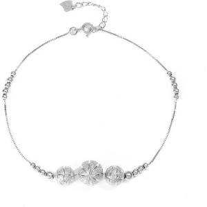 Silenti Jewelry Сребърна гривна за крак "Сюрприз