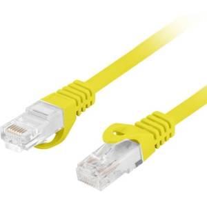 Lanberg Пач кабел Lanberg PCU6-10CU-0025-Y, UTP, Cat. 6A, 0.25m, жълт (PCU6-10CU-0025-Y)