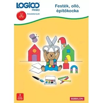Tessloff-Babilon Logico Primo: Боя, ножица, строителни блокове - логически книги - ново издание - на унгарски език (3219a)