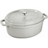 Staub Cocotte hrnec oválný 33 cm 6,5 l bílý lanýžový