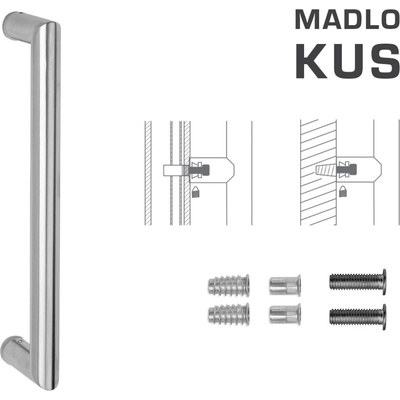 MPkovania FT - MADLO kód K02 Ø 25 mm SP ks Rozteč madla: 1200 mm, Rozmer profilu madla: Ø 25 mm, Dĺžka: 1225 mm