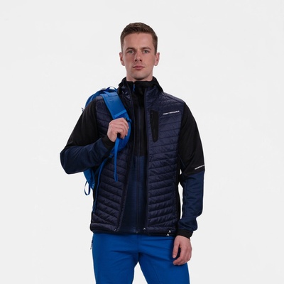 Northfinder pánska hybridná outdoorová vesta Primaloft ZAYNA bluenights