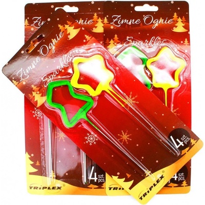 Triplex Prskavky 17 cm hvězdy stromky TXF443