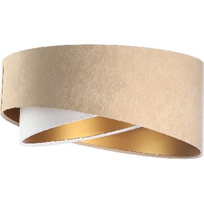 Универсален абажур galaxy e27 Ø 45 см бежов/бял/златист (bs0394)