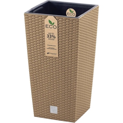 PROSPERPLAST Kvetináč RATO SQUARE ECO WOOD 29 cm