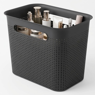 Rotho Úložný box s rúčkami BRISEN 7 l, 26 x 18 x 21 cm, čierny