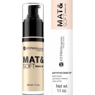 Bell Hypoallergenic Mat&Soft lehký matující make-up 03 Creamy Natural 30 ml