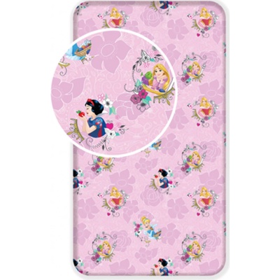 Jerry Fabrics bavlna prostěradlo Princezny "Pink 02" 90x200