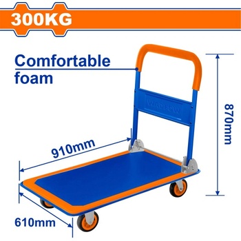 WADFOW Сгъваема платформена количка wadfow, 300 кг (wf wwb1330)
