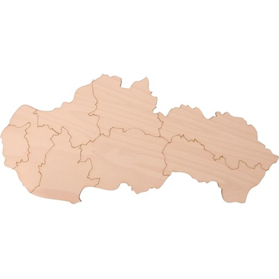 ČistéDrevo drevená mapa Slovenska