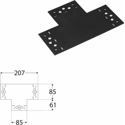 Domax SD spojka na stavbu pergol a hojdačiek SDLPB 1 - 207 x 146 x 85 x 2.5 mm 6 ks