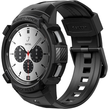 Spigen Удароустойчив TPU кейс за Samsung Galaxy Watch 4 Classic 42mm - Spigen Rugged Armor Pro Case (черен) (ACS03833)