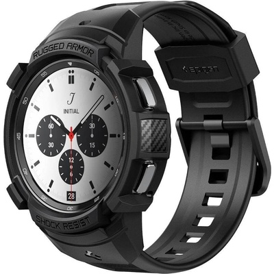 Spigen Удароустойчив TPU кейс за Samsung Galaxy Watch 4 Classic 42mm - Spigen Rugged Armor Pro Case (черен) (ACS03833)