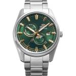 Orient RA-AK0314E - мъжки часовник, автоматичен, 41.5 mm, зелен, сапфир, ден/дата, слънце/луна Часовници