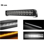  56 cm / 22 Инча 12V - 24V Led Bar Лед Бар Пиано дизайн Диоден Прожектор Супер Мощен Бяла и Оранжева Светлина Габарит Мъг