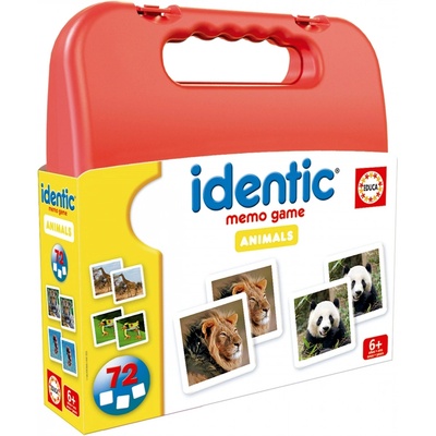 Educa Игра за памет в куфарче Educa - Животни, 72 карти (EDU20317)