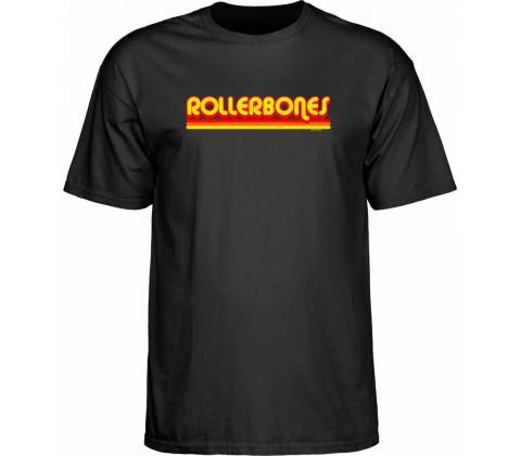 Bones Rollerbones Retro Script Tee black