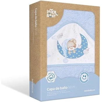 INTERBABY OSUŠKA froté Medvedík spí modrá