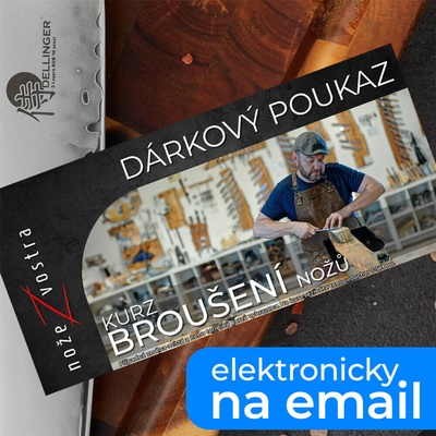 Elektronický poukaz na Kurz broušení nožů