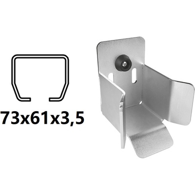 CAIS Spodný doraz pre C-profil 73x61x3,5 mm LAST S