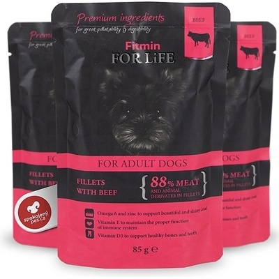 Fitmin For Life Adult beef in gravy 85 g