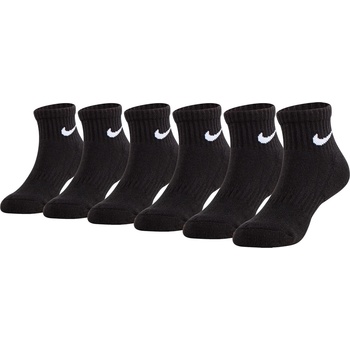 Image 1 of Nike Детски чорапи Nike 6-Pack Quarter Socks Infants - Black