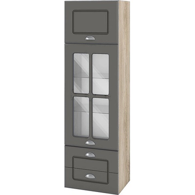 ИРИМ Горен кухненски шкаф Сити АРФ-Цимент мат-06-101 40 см