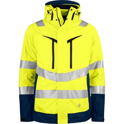 ProJob HI-VIS 6445 JACKET 3-1/Унисекс светлоотразително яке 3 в 1 - жълто/тъмносиньо XXL (646445zw705)