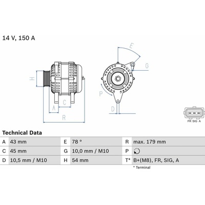 Alternátor BOSCH 0 986 049 161
