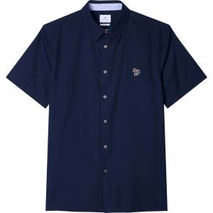 PS Paul Smith Риза PS Paul Smith Men's Short-Sleeve Plain Shirt - Blue 48