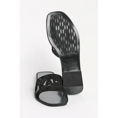 Karl Lagerfeld Велурени чехли Karl Lagerfeld SKOOT II (KL80402.5S0)