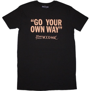 Fleetwood Mac Go Your Own Way Рокля тип тениска Black S Дамски (FMDRS26LB01)