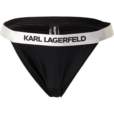 KARL LAGERFELD Долнище на бански тип бикини черно, размер XL