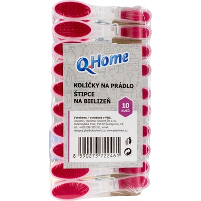 Q Home pogumované kolíčky na prádlo 10 ks – Zboží Dáma