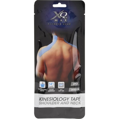 XQmax Kinesiology Shoulder/Neck tejpovací páska ramena 20 x 5 cm 4 ks