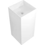 Mexen Xola-1 свободностояща мивка от конгломерат 40 x 40 cm, бяла мат - 26594000 (26594000)