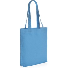 Tote bag Impact z 285g recykl. canvas, modrá