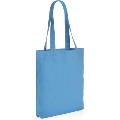 Tote bag Impact z 285g recykl. canvas, modrá