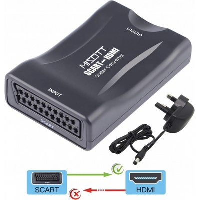 Winner Scart - HDMI konvertor, černá 5245878 – Zboží Živě