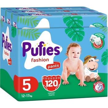 pufies Пелени гащи Pufies Fashion - Размер 5, 12-17 kg, 120 броя (23156)