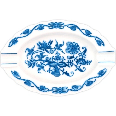 Porcelán Dubí Cibulák popolník oválny 16 cm