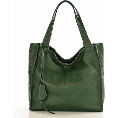 Mazzini kožená shopper kabelka Portofino Max s139c zelená