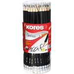 Kores Графитен молив с гума, hb, шестоъгълен, kores 92672 (92672)