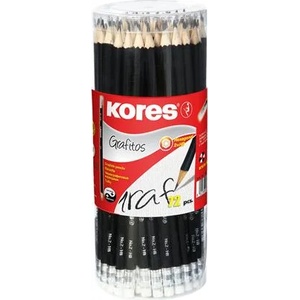 Kores Графитен молив с гума, hb, шестоъгълен, kores 92672 (92672)