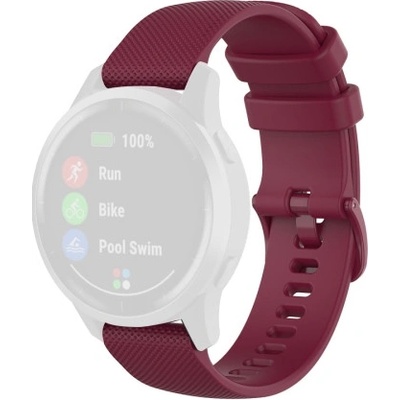 PROTEMIO Řemínek Garmin Vivoactive 4 / Garmin Venu 2 tmavočervený 33317