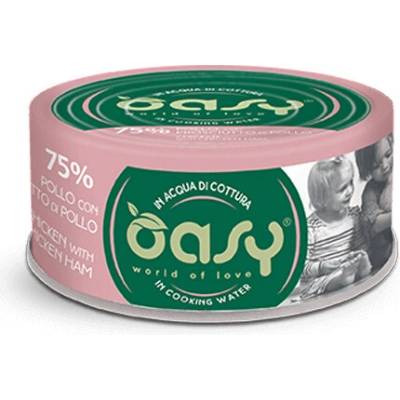 Oasy Cat More Love Adult Kuracie filety so šunkou vo vývare 70 g