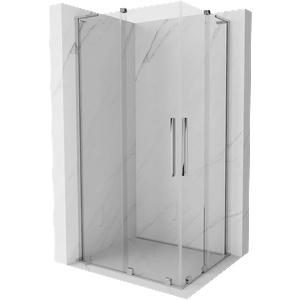 Mexen Velar L Duo плъзгаща се душ кабина 100 x 90 см, прозрачна, хром - 871-100-090-02-03-01 (871-100-090-02-03-01)