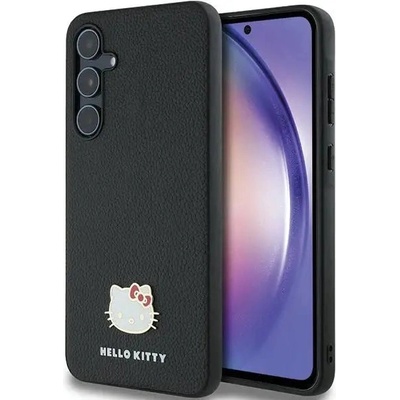 Hello Kitty Кейс Hello Kitty Metal Logo Kitty Head за Samsung Galaxy A55, черен (3666339259457)