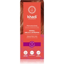 Khadi rostlinná barva na vlasy Henna jantarově červená 100 g