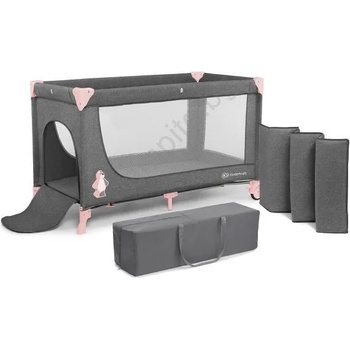 Image 1 of KinderKraft - Пътна кошара joy, сиво-розова (ag0031)